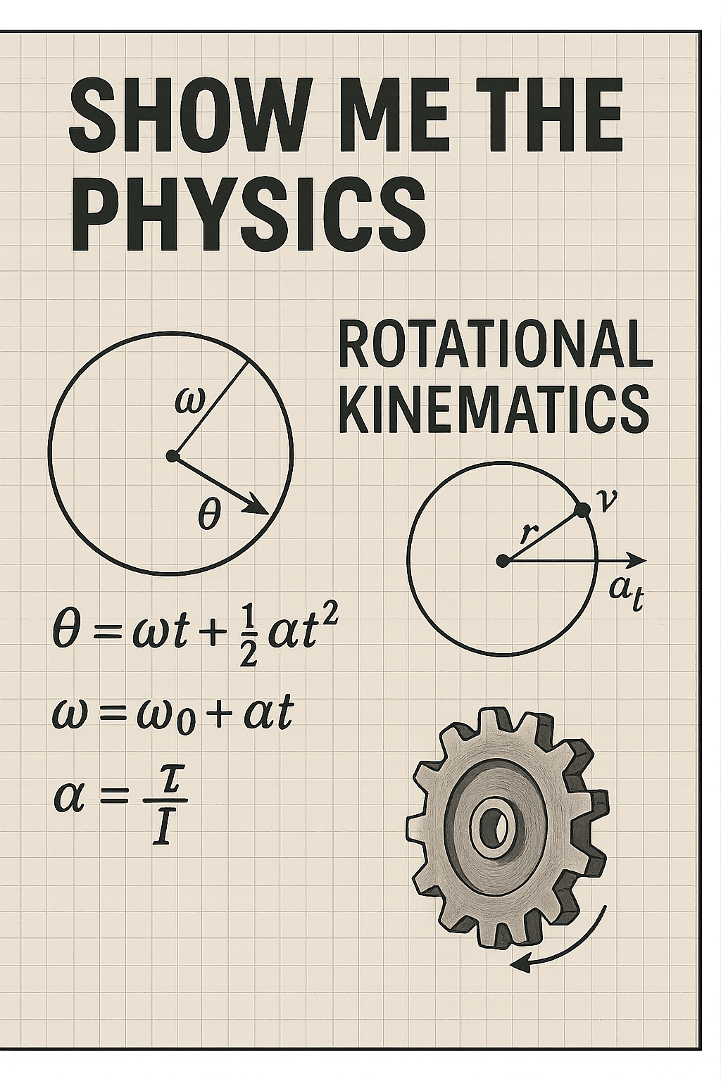 Rotational Kinematics Diagram